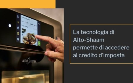 La tecnologia di Alto-Shaam permette di accedere al credito d'imposta