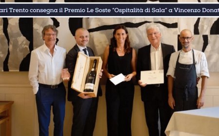 Ferrari Trento consegna il Premio Le Soste “Ospitalità di Sala” a Vincenzo Donatiello