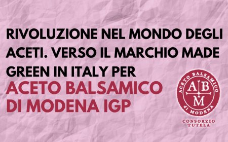 Rivoluzione nel mondo degli aceti. Verso il marchio Made Green in Italy per Aceto Balsamico di Modena IGP