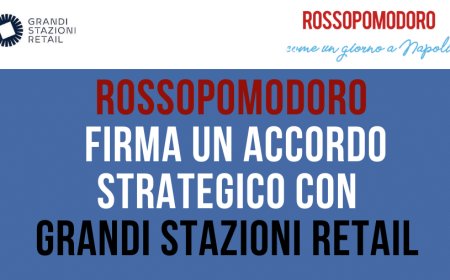 Rossopomodoro firma un accordo strategico con Grandi Stazioni Retail