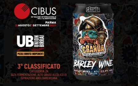 Barley Wine di Birrificio della Granda premiata a Cibus