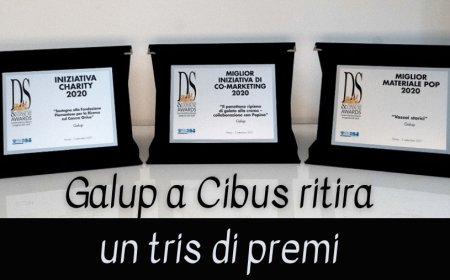 Galup a Cibus ritira un tris di premi