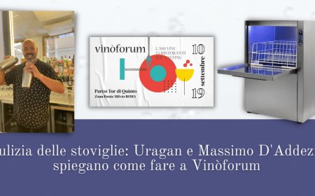 Pulizia delle stoviglie: Uragan e Massimo D'Addezio spiegano come fare a Vinòforum