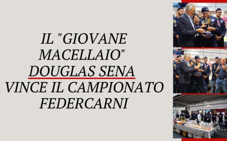 Il "Giovane Macellaio" Douglas Sena vince il campionato Federcarni