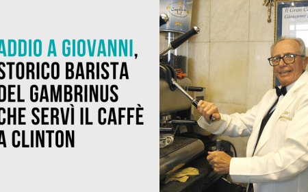 Addio a Giovanni, storico barista del Gambrinus che servì il caffè a Clinton
