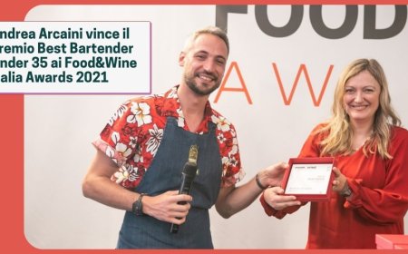 Andrea Arcaini vince il premio Best Bartender Under 35 ai Food&Wine Italia Awards 2021