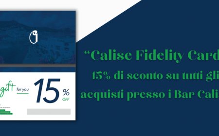 “Calise Fidelity Card”: 15% di sconto su tutti gli acquisti presso i Bar Calise