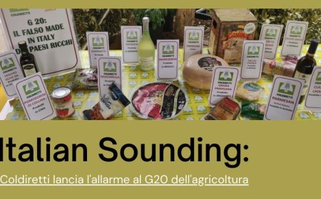 Italian Sounding: Coldiretti lancia l'allarme al G20 dell'agricoltura