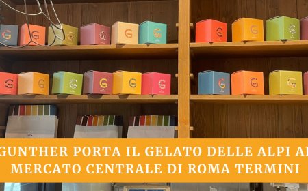 Gunther porta il gelato delle Alpi al Mercato Centrale di Roma Termini