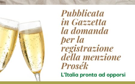 Pubblicata in Gazzetta la domanda per la registrazione della menzione Prosék. L'Italia pronta ad opporsi