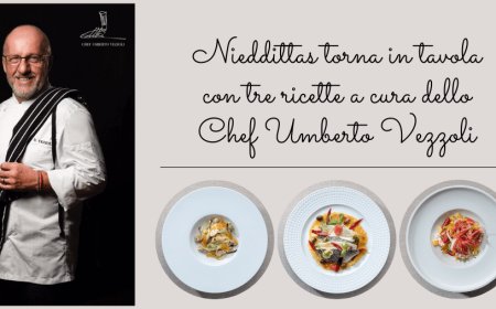 Nieddittas torna in tavola con tre ricette a cura dello Chef Umberto Vezzoli