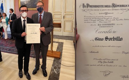 Gino Sorbillo è Cavaliere dell'Ordine al Merito della Repubblica Italiana