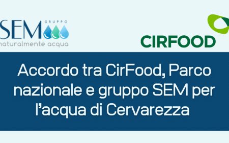 Accordo tra CirFood, Parco nazionale e gruppo SEM per l’acqua di Cervarezza