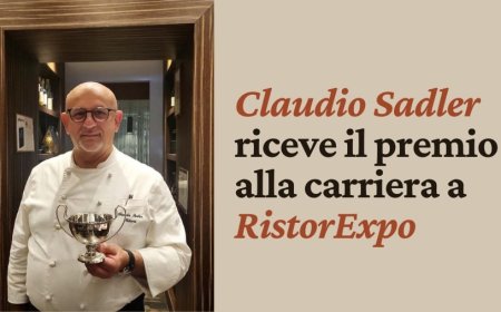 Claudio Sadler riceve il premio alla carriera a RistorExpo