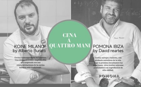 Alberto Buratti con David Reartes per una cena a quattro mani ad Ibiza