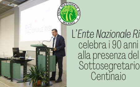 L’Ente Nazionale Risi celebra i 90 anni alla presenza del Sottosegretario Centinaio