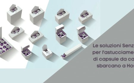 Le soluzioni Senzani per l'astucciamento di capsule da caffè sbarcano a Host