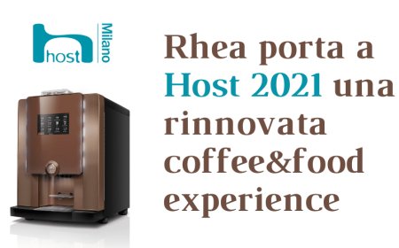 Rhea porta a Host 2021 una rinnovata coffee&food experience