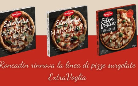 Roncadin rinnova la linea di pizze surgelate ExtraVoglia