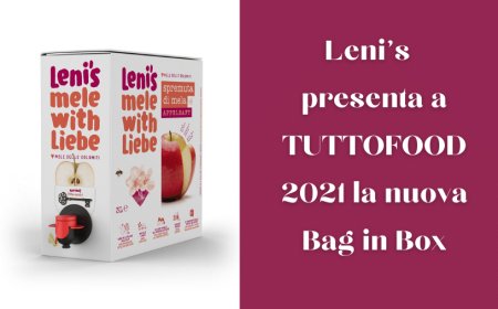 Leni’s  presenta a TUTTOFOOD 2021 la nuova Bag in Box