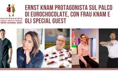 Ernst Knam protagonista sul palco di Eurochocolate, con Frau Knam e gli special guest