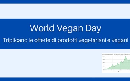 World Vegan Day. Triplicano le offerte di prodotti vegetariani e vegani