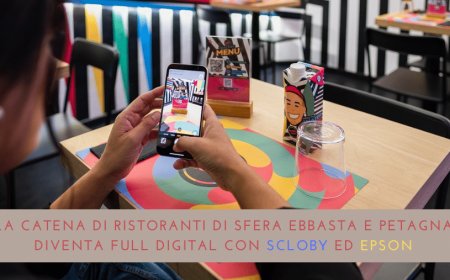 La catena di ristoranti di Sfera Ebbasta e Petagna diventa full digital con Scloby ed Epson