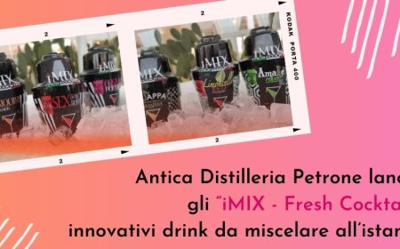 Antica Distilleria Petrone lancia gli “iMIX - Fresh Cocktail”, innovativi drink da miscelare all’istante