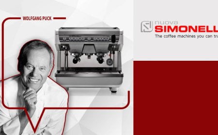 La macchina del caffè Appia nella cucina dello chef Wolfgang Puck