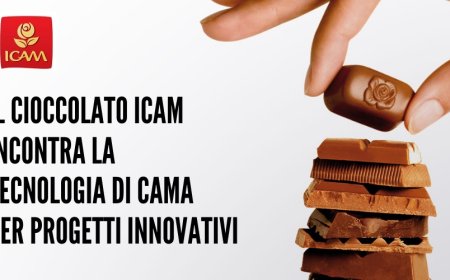 Il cioccolato Icam incontra la tecnologia di Cama per progetti innovativi