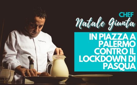 Chef Natale Giunta: in piazza a Palermo contro il lockdown di Pasqua