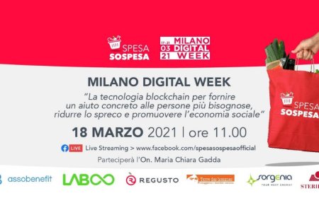 Sostenibilità e solidarietà: alla Milano Digital Week un focus con SpesaSospesa.org
