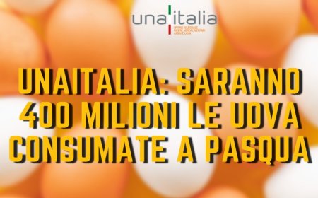 Unaitalia: saranno 400 milioni le uova consumate a Pasqua