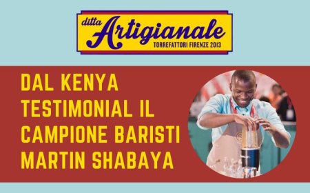 Ditta Artigianale: dal Kenya testimonial il campione baristi Martin Shabaya