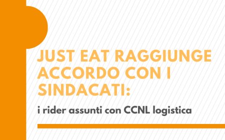 Just Eat raggiunge accordo con i sindacati: i rider assunti con CCNL logistica