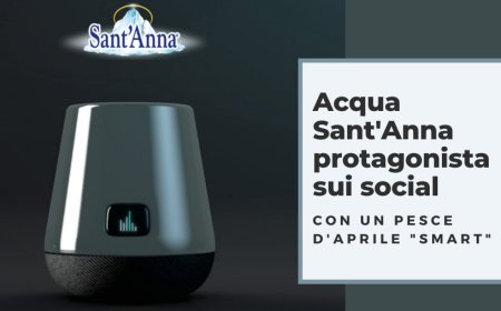 Acqua Sant'Anna protagonista sui social con un pesce d'aprile "smart"