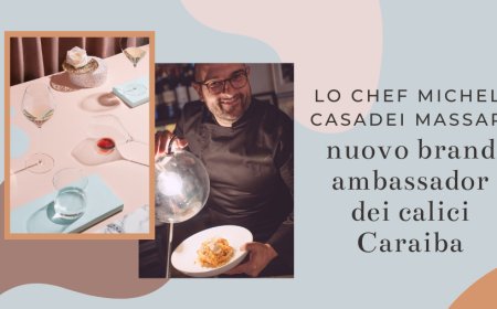 Lo chef Michele Casadei Massari nuovo brand ambassador dei calici Caraiba