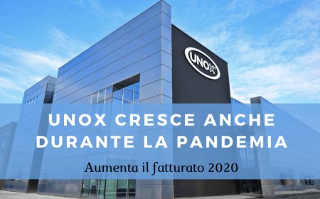 UNOX cresce anche durante la pandemia. Aumenta il fatturato 2020