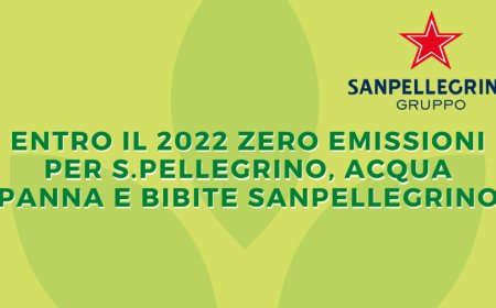 Gruppo Sanpellegrino: entro il 2022 zero emissioni per S.Pellegrino, Acqua Panna e Bibite Sanpellegrino