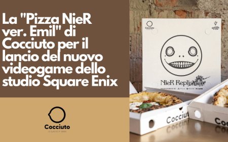 La "Pizza NieR ver. Emil" di Cocciuto per il lancio del nuovo videogame dello studio Square Enix