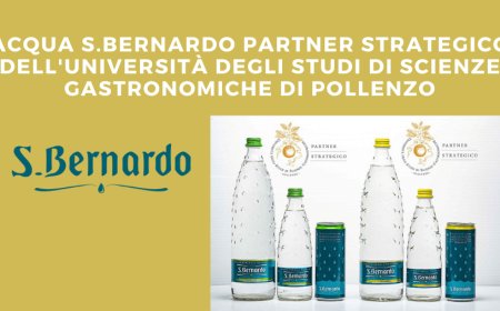 Acqua S.Bernardo partner strategico dell'Università degli studi di Scienze Gastronomiche di Pollenzo