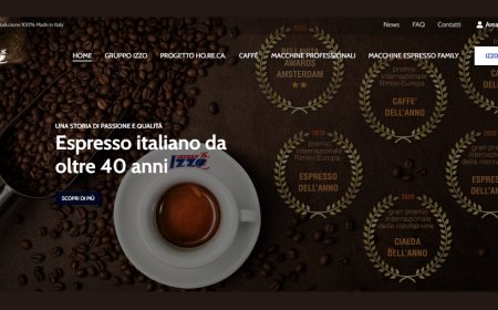 Caffè Izzo: è online il nuovo sito della torrefazione, più accessibile e navigabile da tutti gli schermi