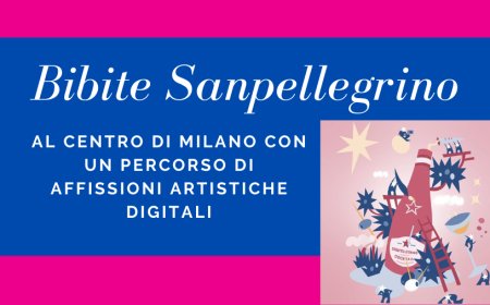Le Bibite Sanpellegrino al centro di Milano con un percorso di affissioni artistiche digitali