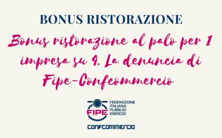 Bonus ristorazione al palo per 1 impresa su 4. La denuncia di Fipe-Confcommercio