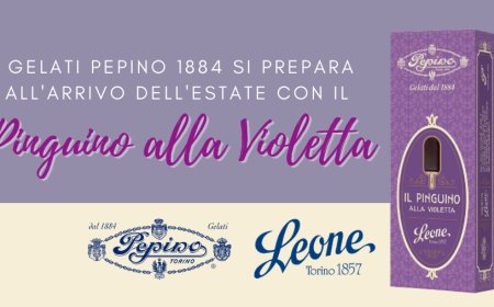 Gelati PEPINO 1884 si prepara all'arrivo dell'estate con il Pinguino alla Violetta