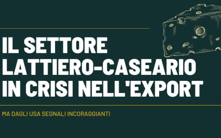 Il settore Lattiero-Caseario in crisi nell'export. Ma dagli USA segnali incoraggianti