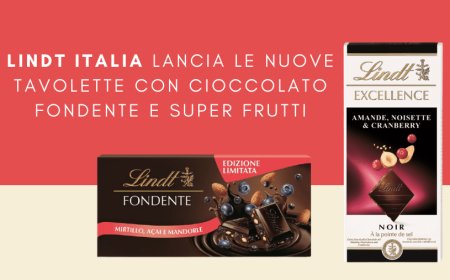 Lindt Italia lancia le nuove tavolette con cioccolato fondente e super frutti
