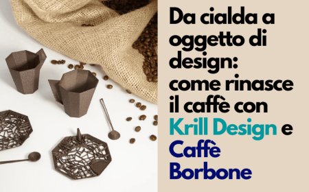 Da cialda a oggetto di design: come rinasce il caffè con Krill Design e Caffè Borbone