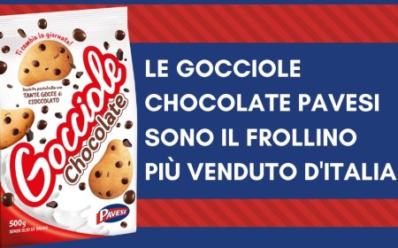 Le Gocciole Chocolate Pavesi sono il frollino più venduto d'Italia