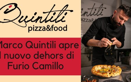iQuintili Pizzeria: Marco Quintili apre il nuovo dehors di Furio Camillo